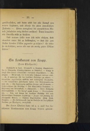 Ein Konkurrent von Krupp.