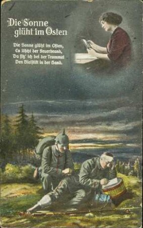 Die Sonne glüht im Osten