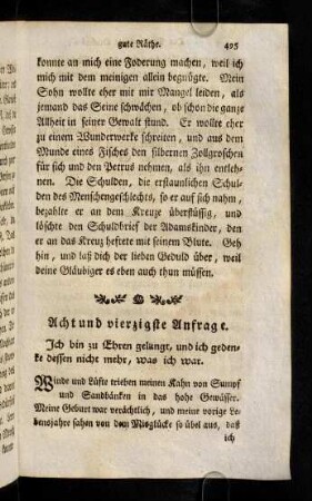 495-502, Ich bin zu Ehren gelangt, und ich ...