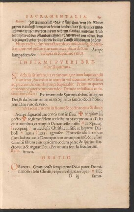 Infirmi Pueri Brevior Baptismus.
