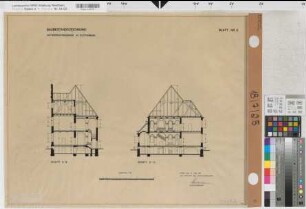 Plettenberg, Amtsgericht, Schnitt A-B, Schnitt G-H