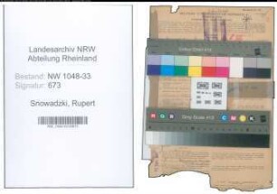 Entnazifizierung Rupert Snowadzki , geb. 25.03.1890 (Lehrer)