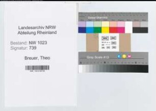 Entnazifizierung Theo Breuer , geb. 25.03.1893 ()