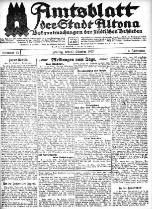 Nummer 43 : Freitag, den 27. Oktober 1922