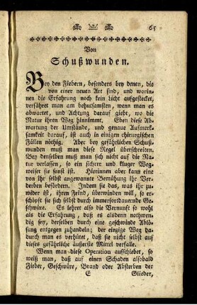 Von Schußwunden