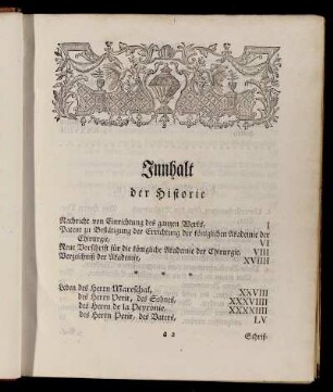 Innhalt der Historie