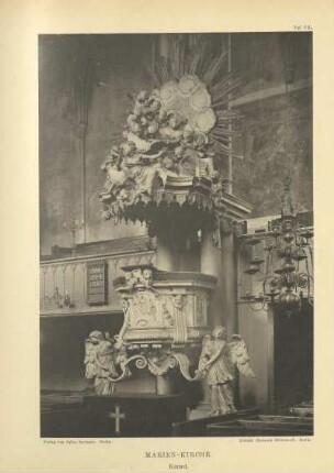 Taf. VII. Marien-Kirche. Kanzel