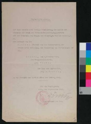Beglaubigter Auszug: Verabschiedung von Werner Schüler und Trageerlaubnis der Uniform