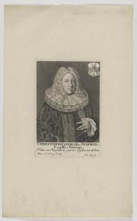 Bildnis des Christophus Conradus Schmid