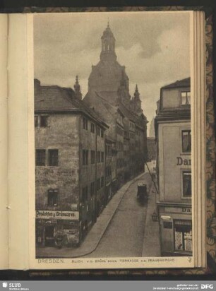 Blick v. d. Brühl`schen Terrassen a. d. Frauenkirche