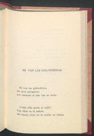 Se van las golondrinas