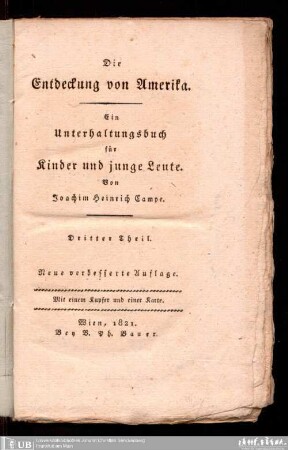 3: Die Entdeckung von Amerika : ein Unterhaltungsbuch für Kinder und junge Leute