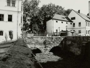 Glauchau, Brücke über den Hirschgraben zwischen Schloss Forder- und Hinterglauchau