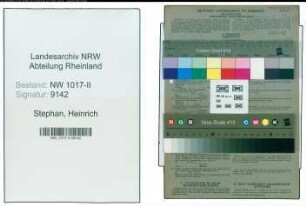 Entnazifizierung Heinrich Stephan , geb. 03.04.1914 (Kaufmaennischer Angestellter)