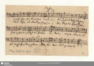 Basso. [nur Choral]