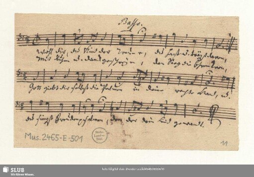 Basso. [nur Choral]