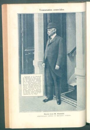 Doctor José M. Ahumada, Administrador General de Impuestos Internos - [Retrato] : Transeúntes conocidos