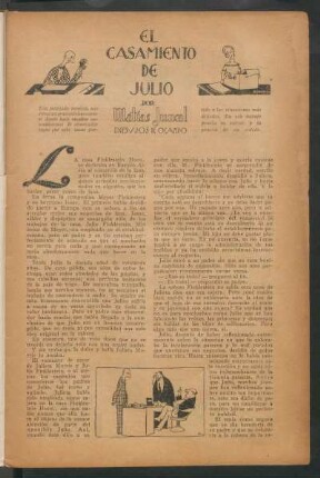 El casamiento de Julio : Dibujos de Ocampo