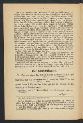 Benachrichtigung.