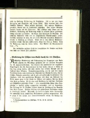 Eroberung der Höhen von Guise durch die 19. Division.