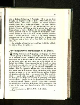 Eroberung der Höhen von Guise durch die 19. Division.