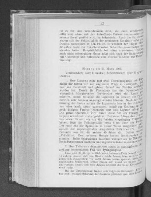 Sitzung am 21. März 1905.