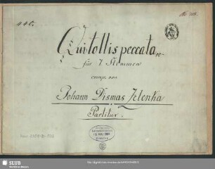 Masses. Excerpts - Mus.2358-D-503 : V (4), Coro, orch - e; ZWV Z 1b