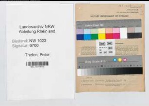 Entnazifizierung Peter Thelen , geb. 02.05.1904 (Betriebsingenieur)
