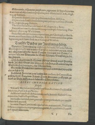 Libri Medici Latine scripti.