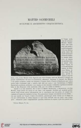 Ser.2: Matteo Sanmicheli : scultore e architetto cinquecentista