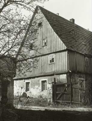 Grubschütz, OT von Doberschau-Gaußig, verlassenes Gehöft Nr. 15, Giebelseite