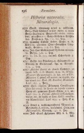 Historia naturalis. Mineralogia.