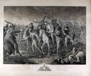 Der Tod von General Melissino am 26. August 1813 bei Dresden