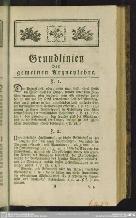Grundlinien der gemeinen Arzneylehre