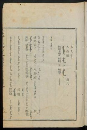 Niyalmai beye i hacin. jakûci = 人身類 第八