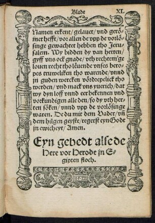 Eyn gebedt alse de Here vor Herode in Egipten floch.