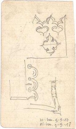 Hauberrisser, Georg von; u. a. Deutschland; Italien; Österreich; Skizzen - Details