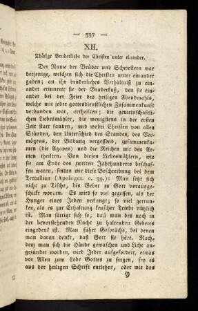 337, 12. Thaetige Bruderliebe der Christen unter einander.