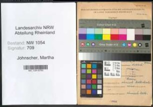 Entnazifizierung Martha Johnscher , geb. 28.12.1900 ()