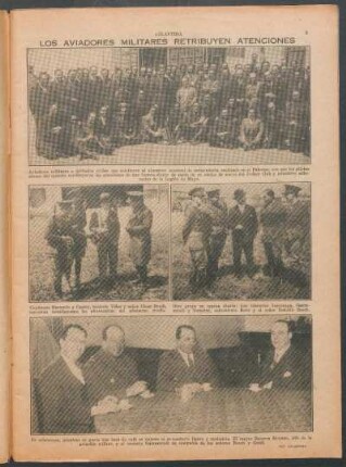Los aviadores militares retribuyen atenciones