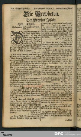 Der Prophet Jesaia.