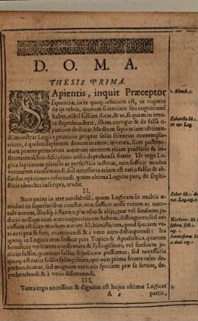 Disputationum Logicarum Vndecima [Undecima], De Sophisticis Elenchis