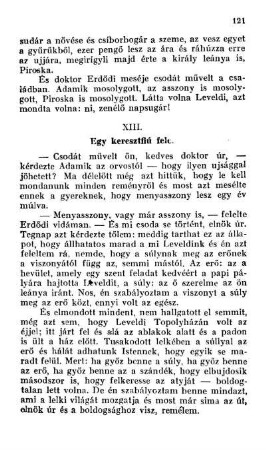 XIII. Egy keresztflú fele.