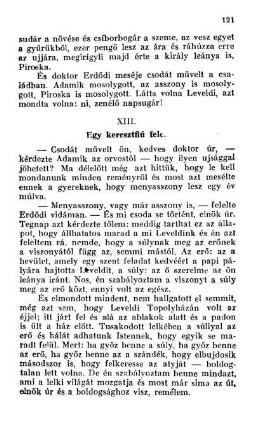 XIII. Egy keresztflú fele.
