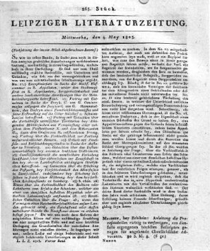 1803-05-04 : 265. Stück