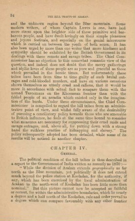 Chapter IV. General