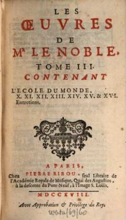 Les oeuvres, 3
