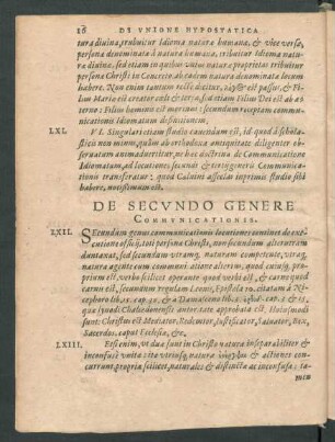 De Secundo Genere Communicationis.