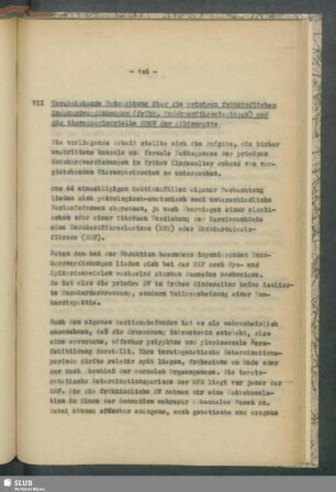 VII. Vergleichende Betrachtung über die primären frühkindlichen Endokardverdickungen (frühk. Endokardfibroelastoesen) und die tierexperimentelle ESCN der Albinoratte