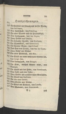 Handzeichnungen.